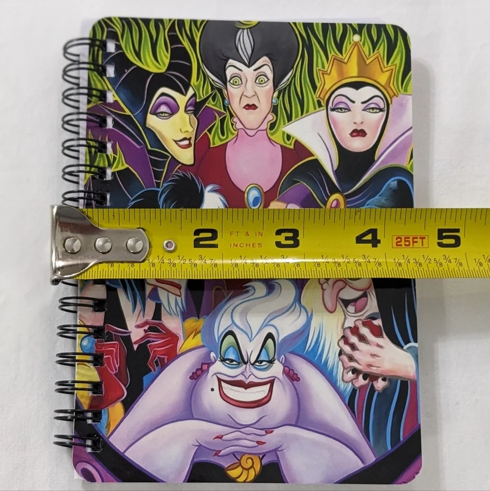 Disney Villians Small Spiral Notebook, NEW